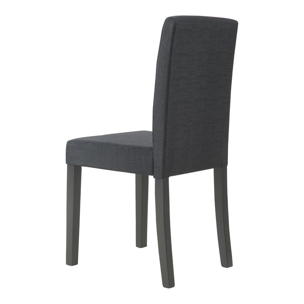 ESSZIMMERSTUHL-SET HAMBURG 2 TLG. - Schwarz, Holz/Textil (43/89/54cm) - [en.casa]