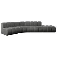 ECKSOFA modulares Sofa Brilo-L1 - 380x174x70 cm Dunkelgrau - Dunkelgrau, Holzwerkstoff/Textil (380/174cm) - ALTDECOR