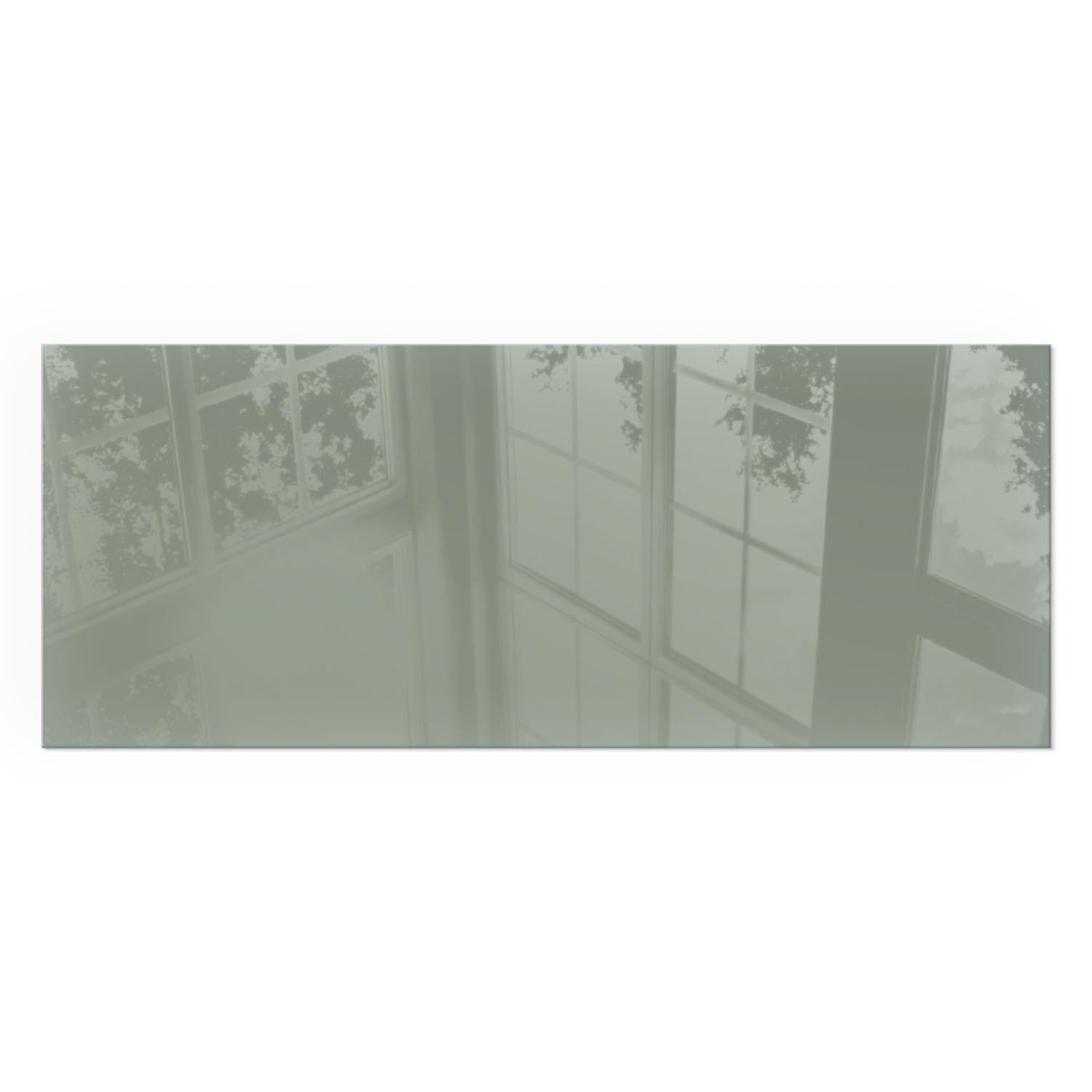 GLASPLATTE für Kamin 125x50 cm - Grün, Glas (125/50/0.4cm) - TULUP