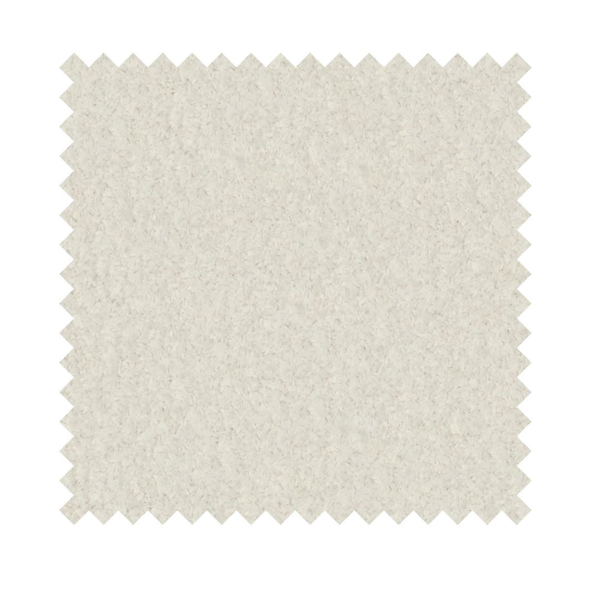 ECKSCHLAFSOFA Kaveo HELLBEIGER PLÜSCH universell mit Eckelement MIT BETTKASTEN - Ecru/Schwarz, Kunststoff/Textil (245/245cm) - Selsey