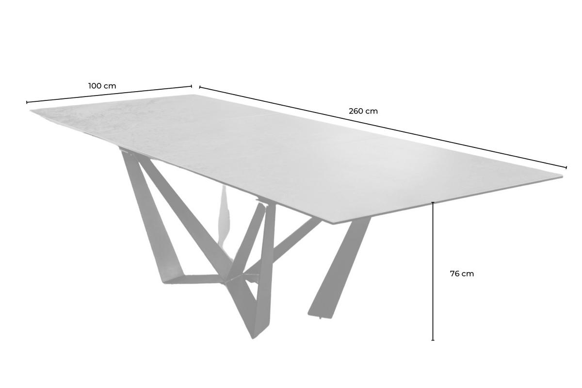 ESSTISCH ODAR Grün Glas - Schwarz/Grün, Glas/Metall (100/180/76cm) - KAWOLA