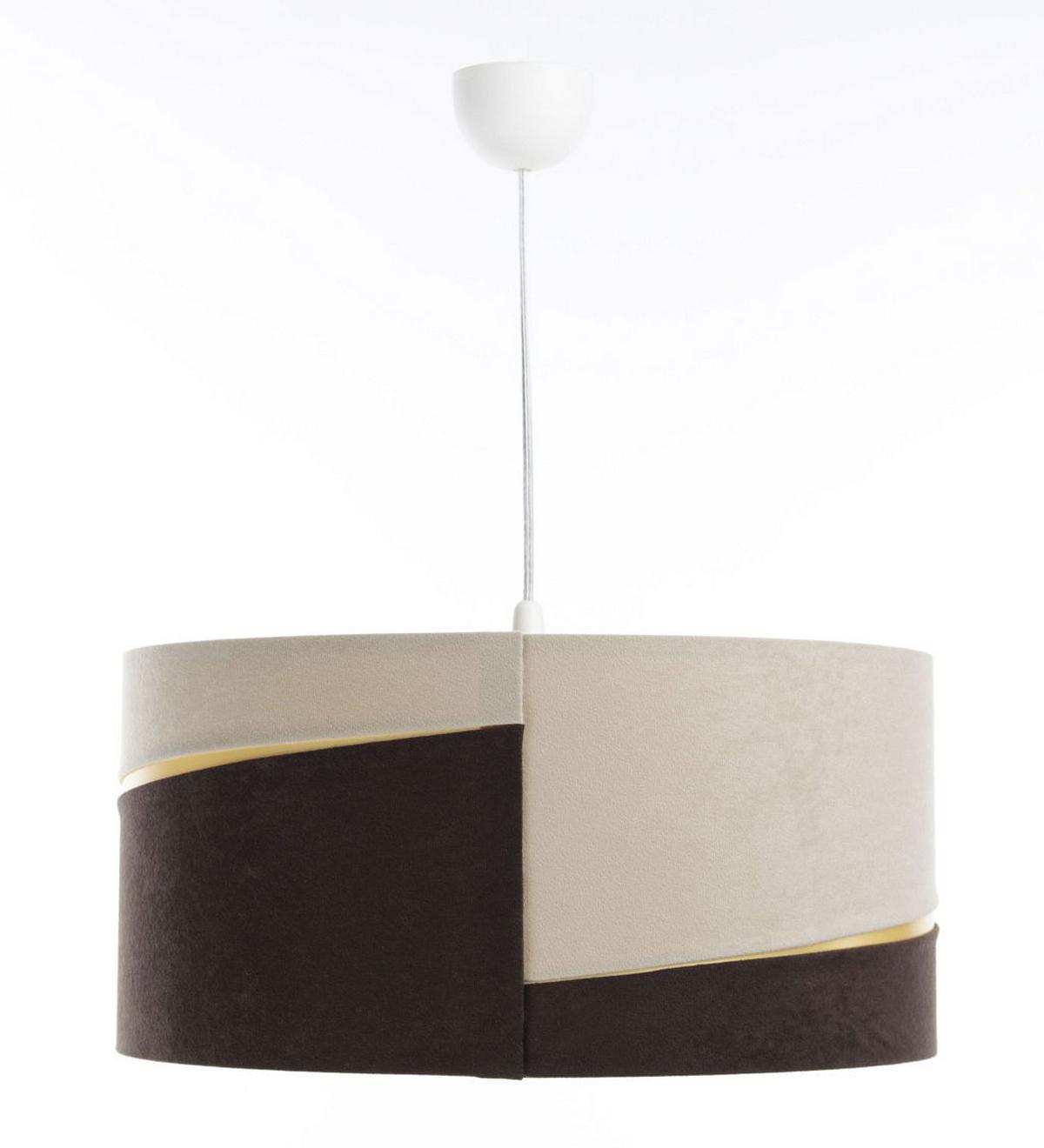 HÄNGELEUCHTE Beige 40/20 cm - Beige/Braun, Kunststoff (40/0.4/20cm) - ONZENO