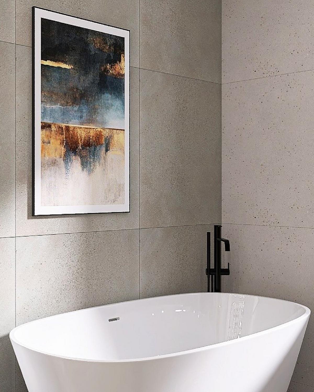BADEWANNE FREISTEHEND 80x180x58 cm weiß Carrera - Weiß, Kunststoff (80/58/180cm) - Beliani