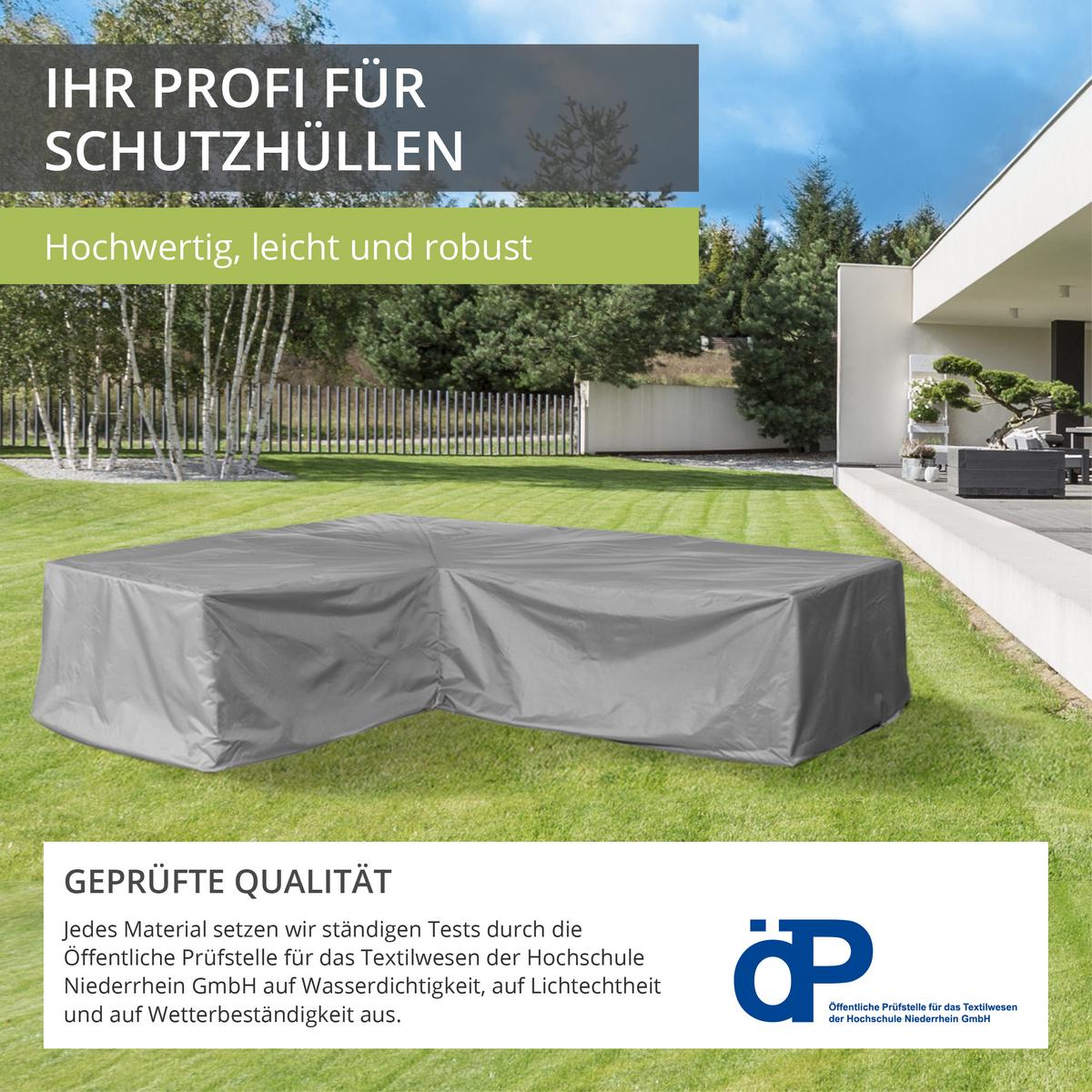 SCHUTZHÜLLE Gartenliege SHP-60005 - Grau, Kunststoff (210/40/75cm) - mehr Garten
