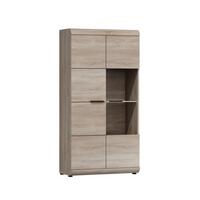VITRINE in Sonoma Eiche - Sonoma Eiche, Holzwerkstoff (80/158/37cm) - MASSENO
