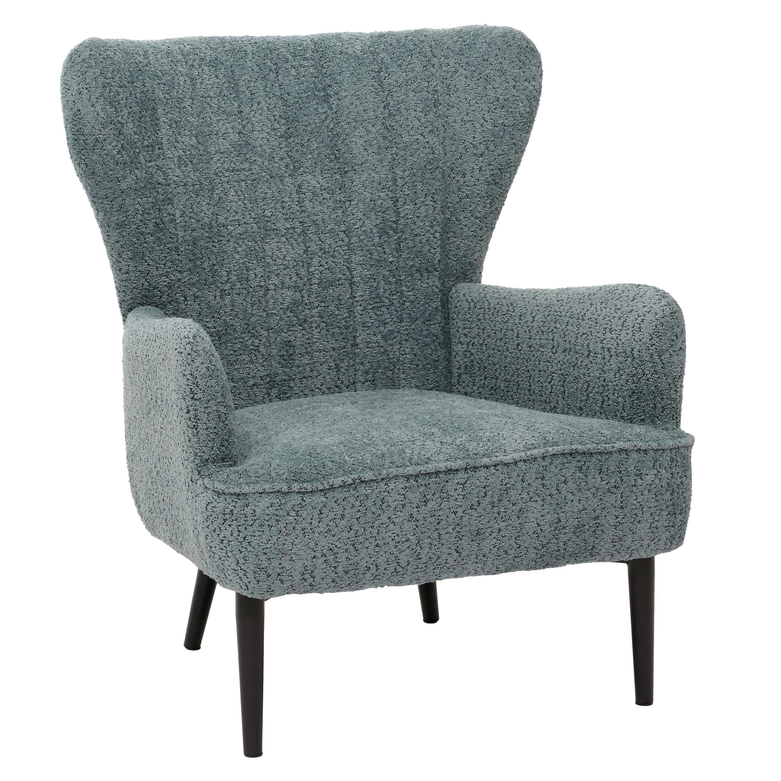 LOUNGE-SESSEL Blau - Blau, Textil (75/80/78cm) - MCW