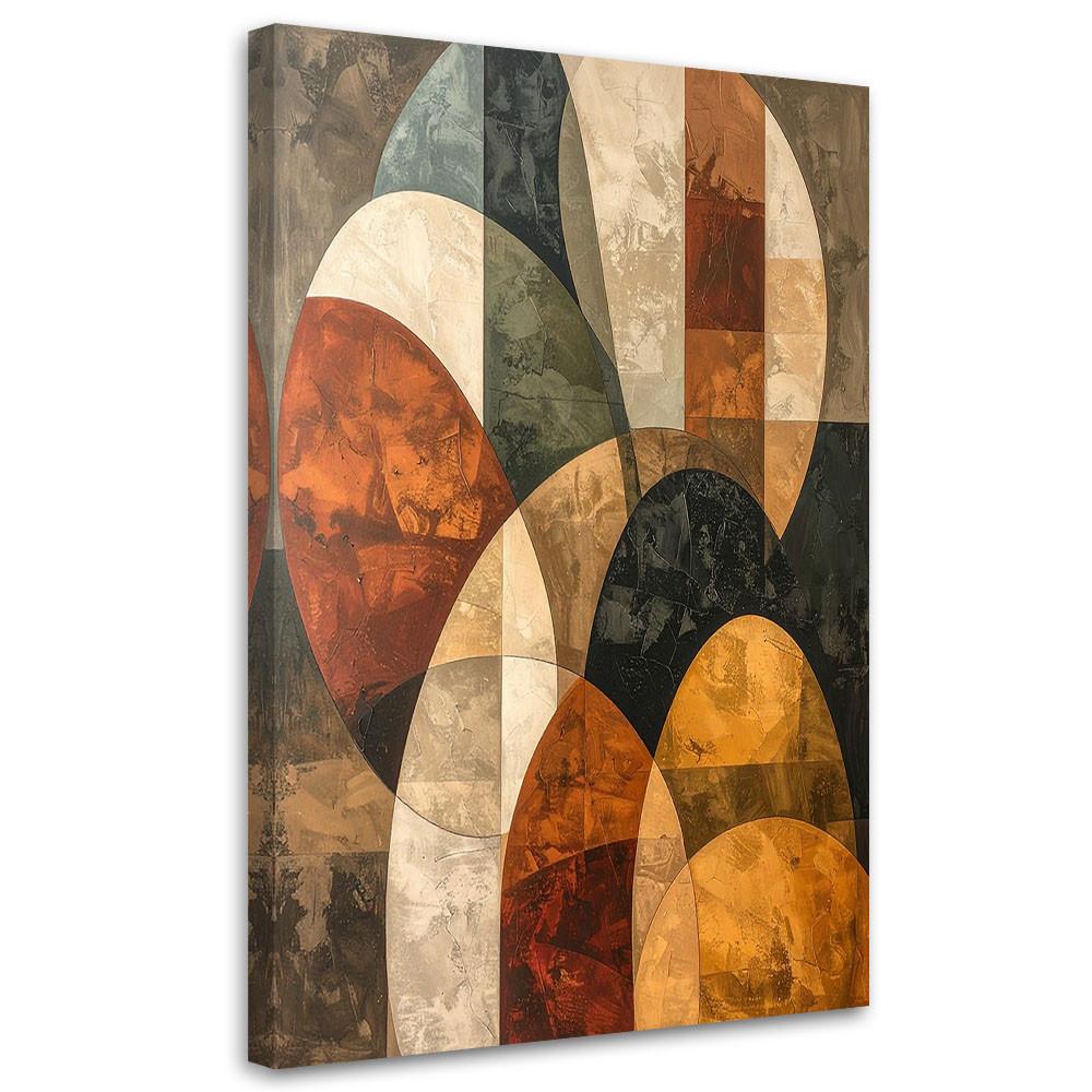 LEINWANDBILD Abstraktion 70x100cm - Braun, Textil (70/100cm) - Feeby
