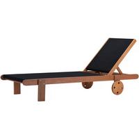 SONNENLIEGE saïgon Schwarz - Schwarz, Metall (71/35/193cm) - Habitat Garten