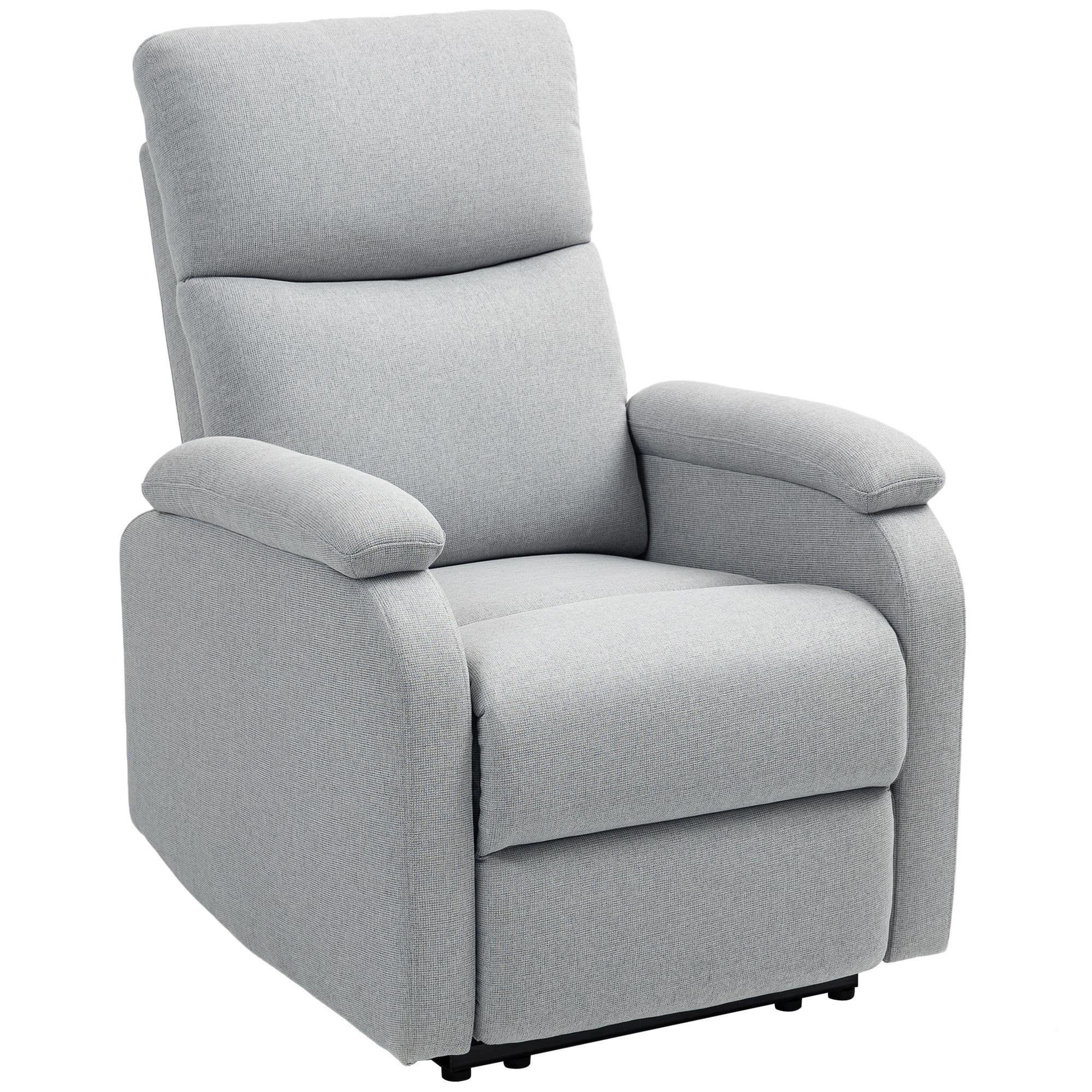 RELAXSESSEL, mit Liegefunktion, bis 150 kg belastbar, Grau - Grau, Metall (69/103/91.5cm) - HOMCOM