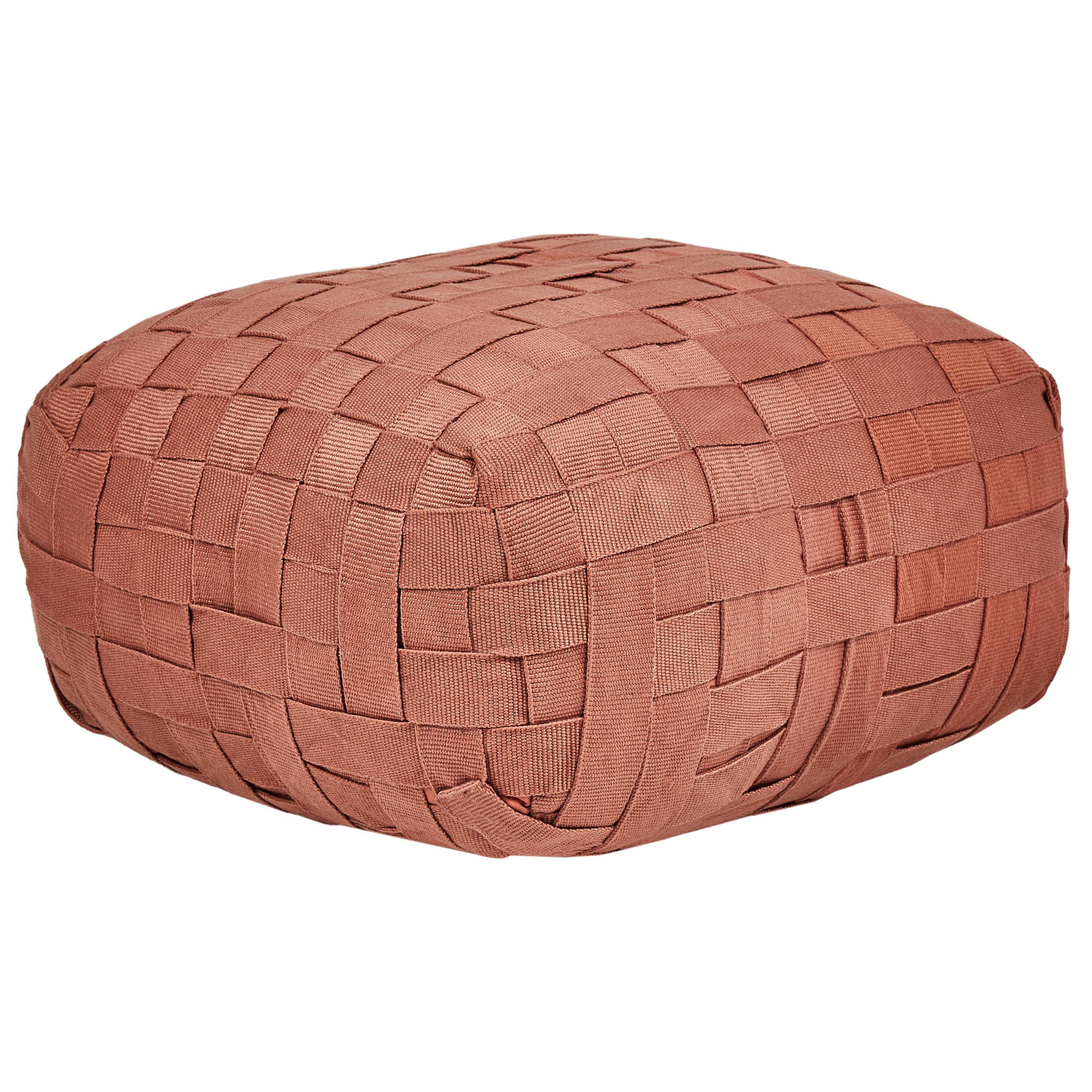 POUF Hellrot Bodla - Hellrot, Kunststoff (50/30/50cm) - Beliani