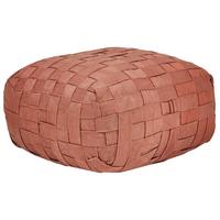 POUF Hellrot Bodla - Hellrot, Kunststoff (50/30/50cm) - Beliani