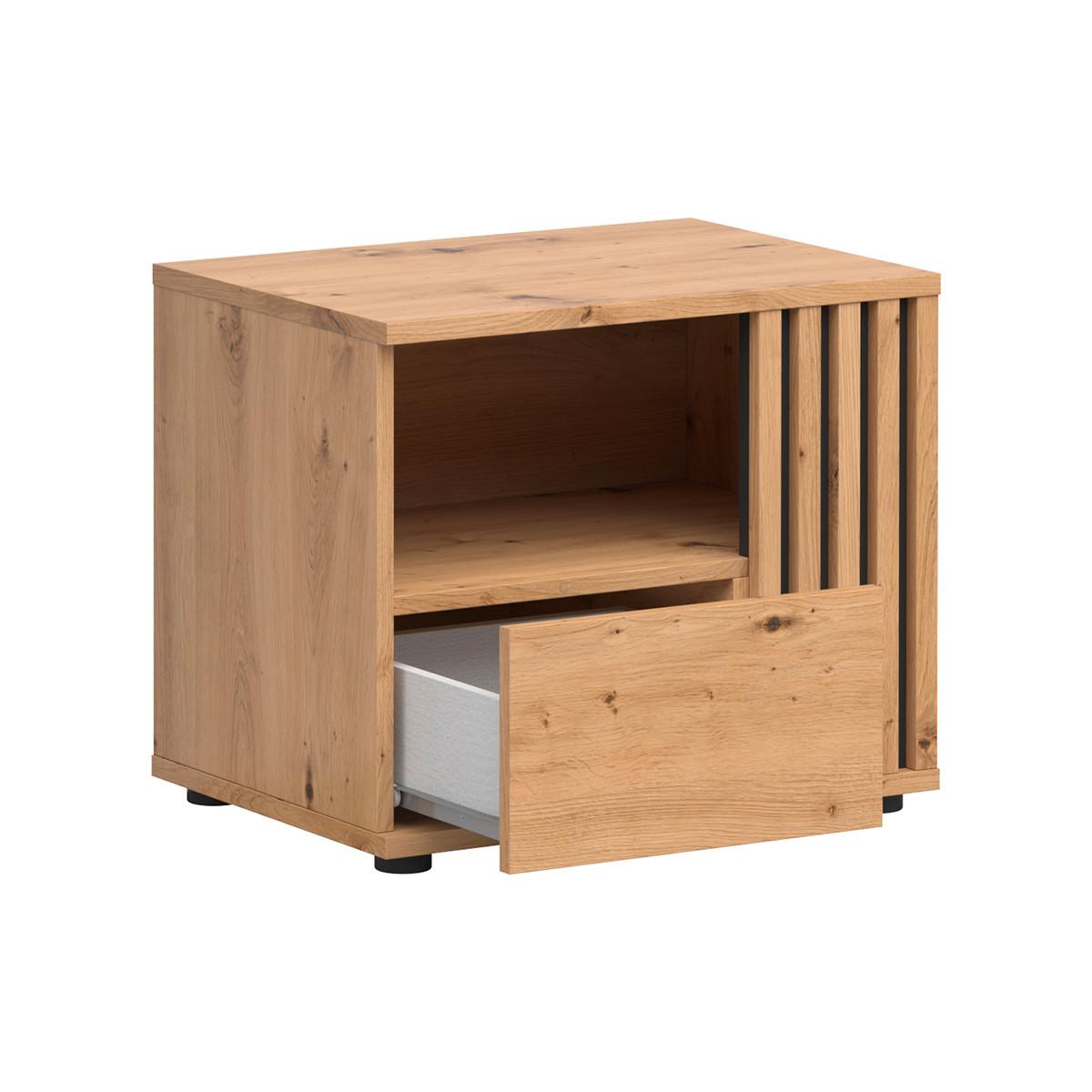 NACHTTISCH Ezra Holz - Braun, Holzwerkstoff (55/46/40cm) - Petits-meubles