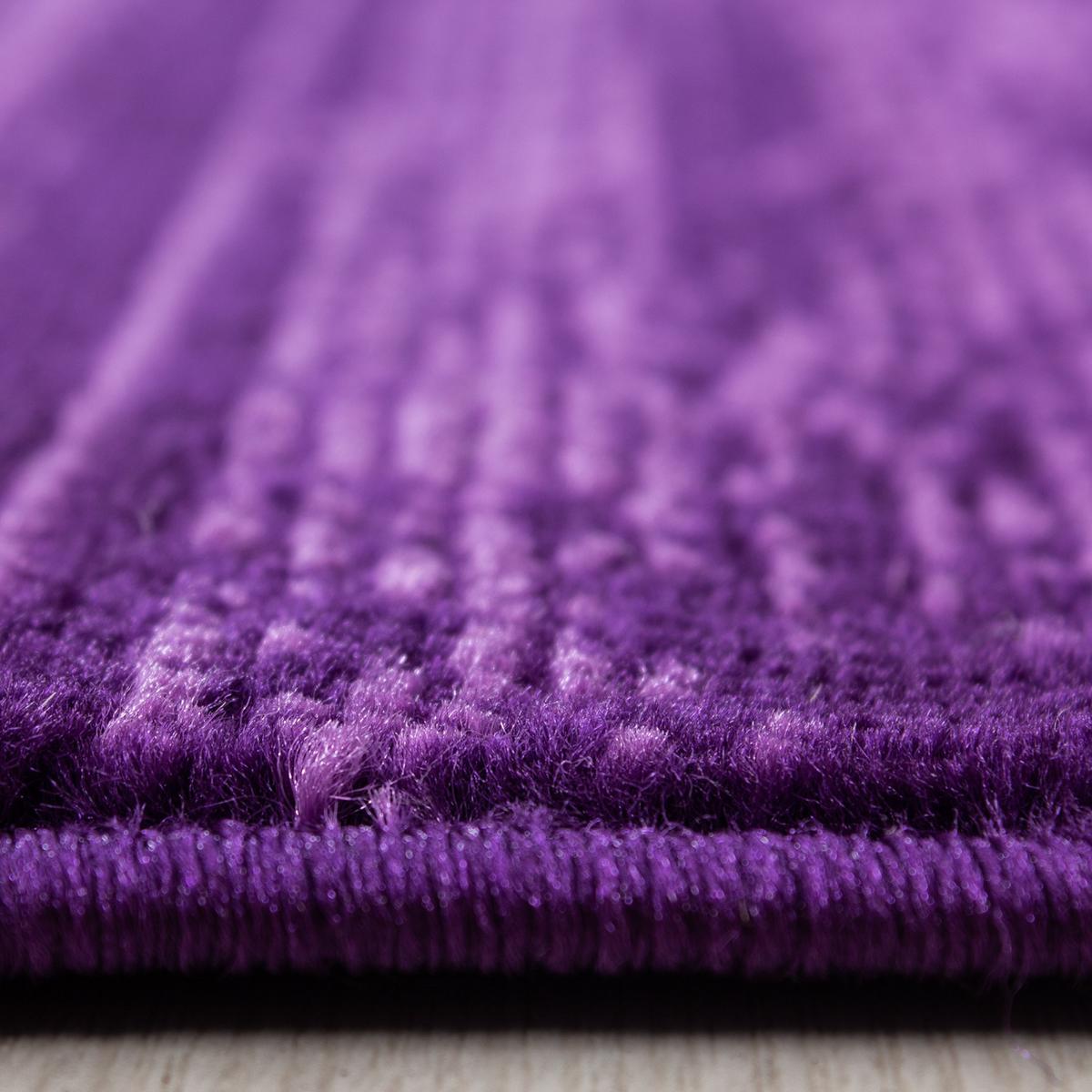 KURZFLORTEPPICH INN, einfarbig, Violett, 200 x 290 cm - Lila, Textil (290/200cm) - KADIMA DESIGN