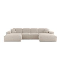 WOHNLANDSCHAFT Celes Premium Xs Sven - Creme, Holzwerkstoff/Textil (342/73/165cm) - Fun Möbel