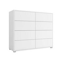 KOMMODE Gesita K8SZ - Silberfarben/Weiß, Holzwerkstoff/Kunststoff (120/93/41cm) - MIRJAN24