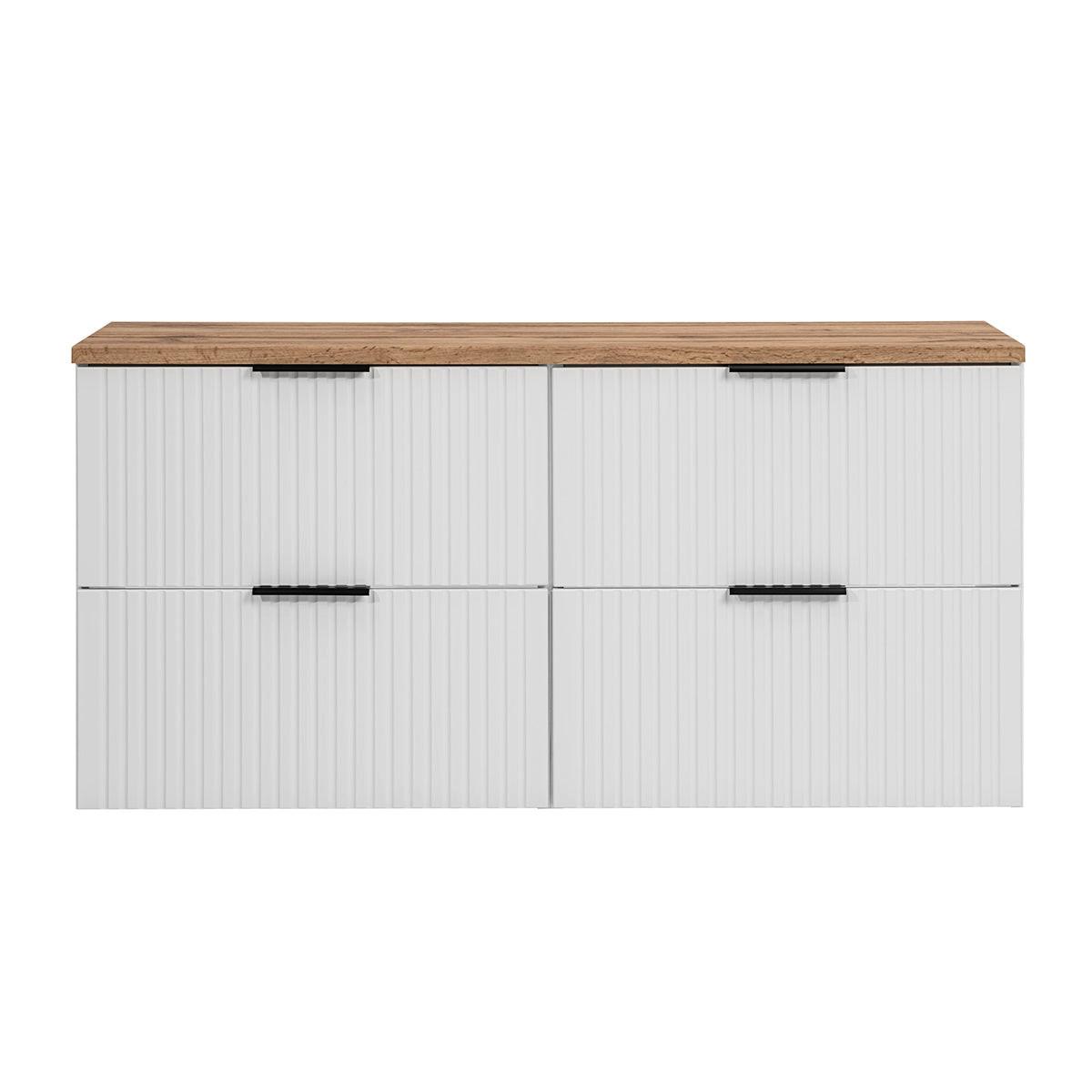 WASCHTISCHUNTERSCHRANK 120.8cm Adriel Weiß - Weiß, Holzwerkstoff (120.8/59/46cm) - Petits-meubles