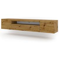 TV LOWBOARD Artisan Eiche 200/42/37 - Eiche Artisan, Holzwerkstoff (200/42/37cm) - RAUMHIRSCH FURNITURE