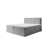 BOXBETT Degna - Grau, Holzwerkstoff/Textil (180/200cm) - Fun Möbel