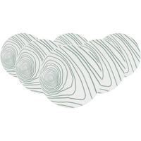 SPEISETELLER Life Nature Jahresringe weiß-grün ø 28 cm 6er Set - Weiß/Grün, Keramik (28.3cm) - Seltmann Weiden