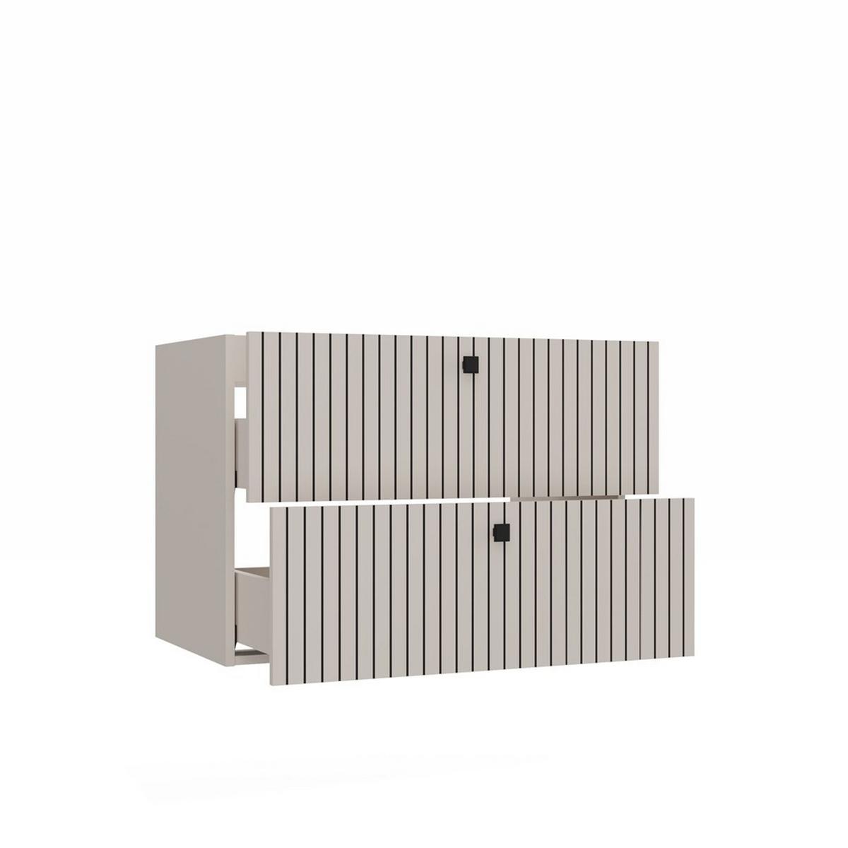 WASCHBECKENUNTERSCHRANK Kaschmir 80/57/46 - Kaschmir, Holzwerkstoff (80/57/46cm) - RAUMHIRSCH FURNITURE