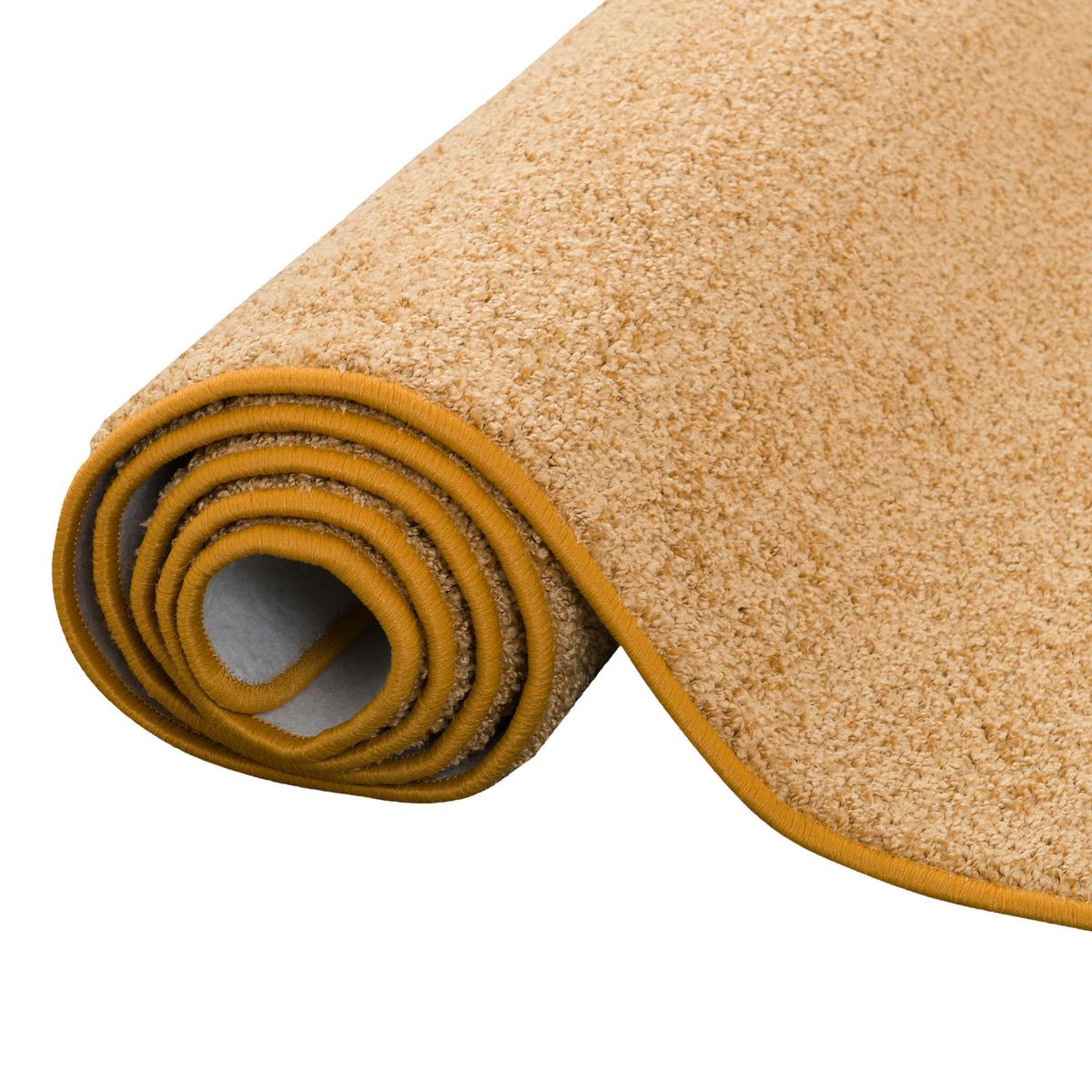 HOCHFLOR LANGFLOR TEPPICH COTTAGE - Currygelb, Textil (200/200cm) - Snapstyle