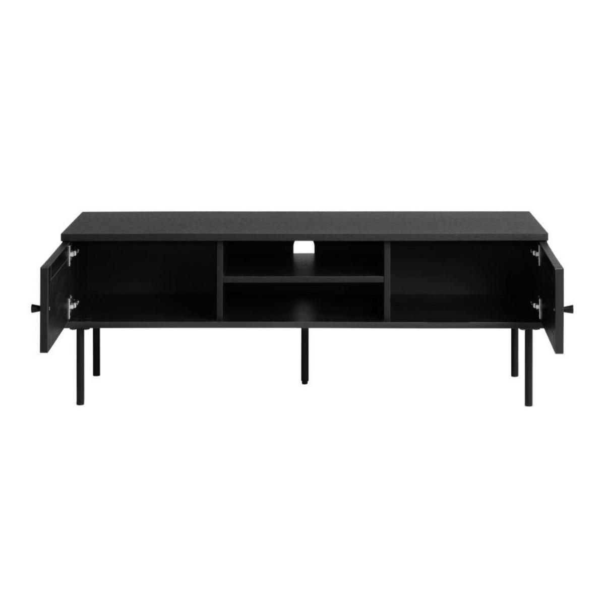TV-LOWBOARD Mogest 120 cm - Schwarz, Holzwerkstoff/Kunststoff (120/43/40cm) - Selsey