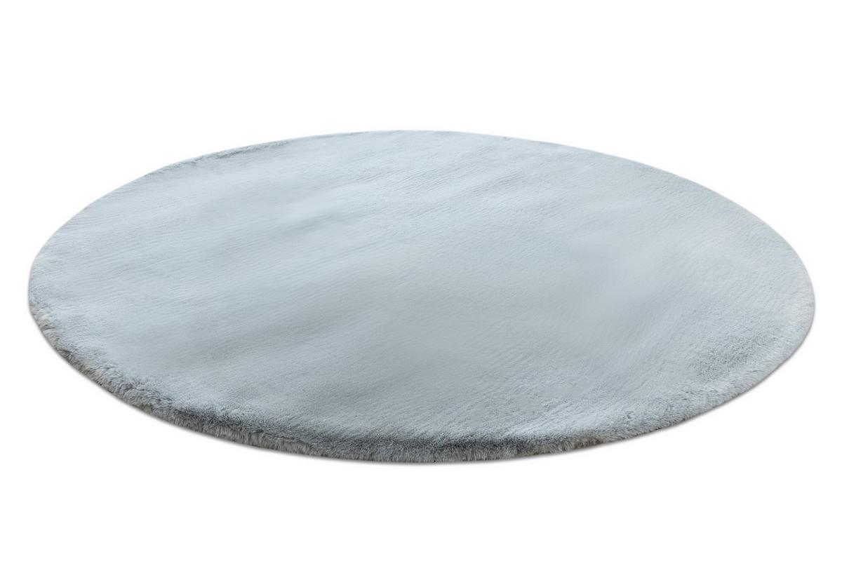 TEPPICH Teddy New 120 cm - Silberfarben, Textil (120/120cm) - rugsX