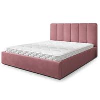 POLSTERBETT NEMIS 120x200 cm mit Bettkästen - Rosa - Rosa, Holz (120/200cm) - MASSENO