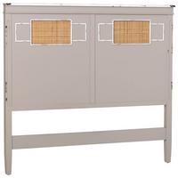BETTKOPFTEIL 150x6x130 cm - Grau, Holz (150/130/6cm) - Wanderlust