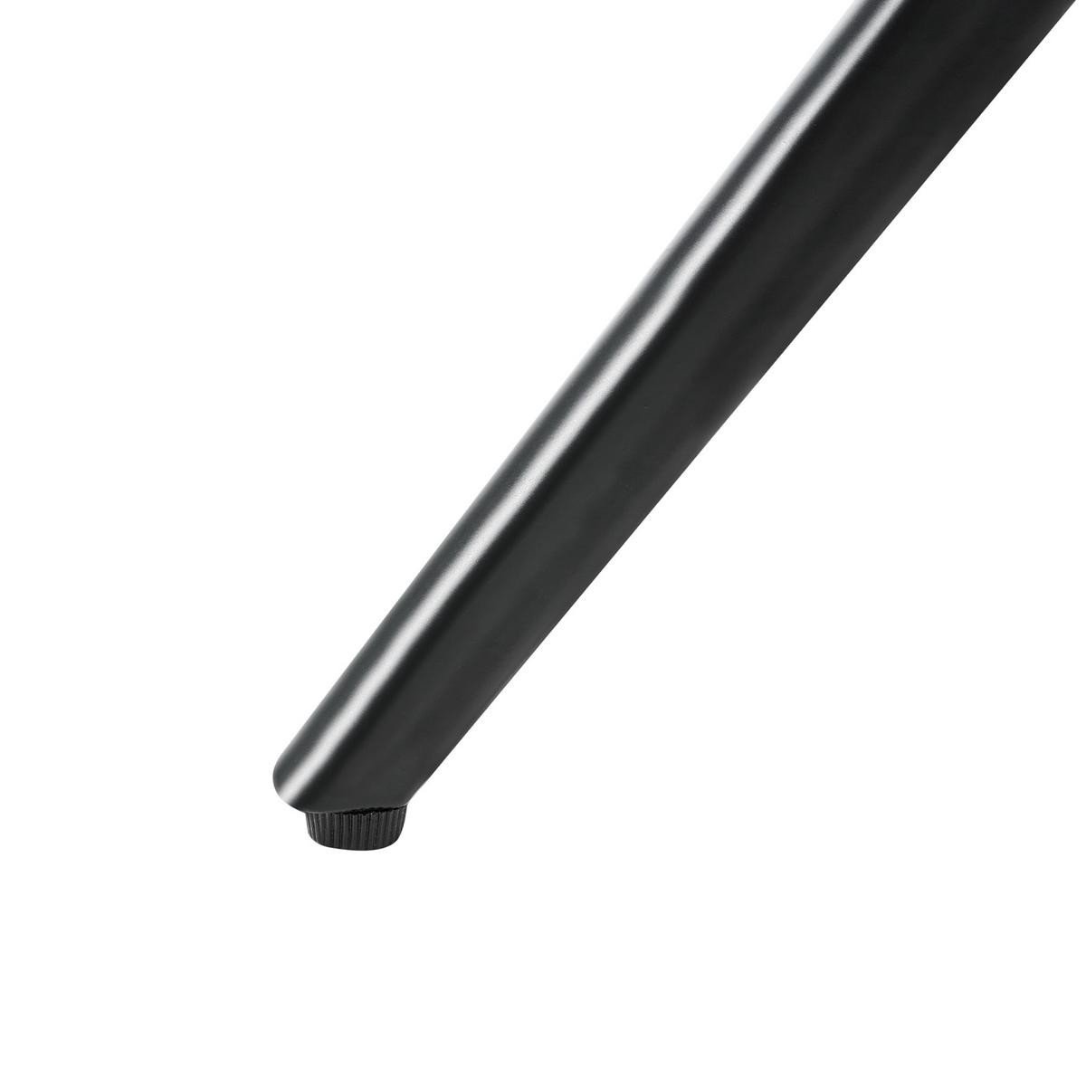 ESSZIMMERSTUHL drehbar Stoff Cremeweiß Corbie - Creme/Schwarz, Holz/Textil (62/89/67cm) - Beliani