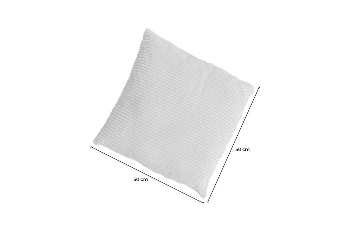 SPITZKISSEN MADELINE Grau Cord - Grau, Textil (50/14cm) - KAWOLA
