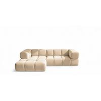 ECKSOFA Blanche In Bluvel - Creme, Holzwerkstoff/Textil (280/150cm) - Fun Möbel