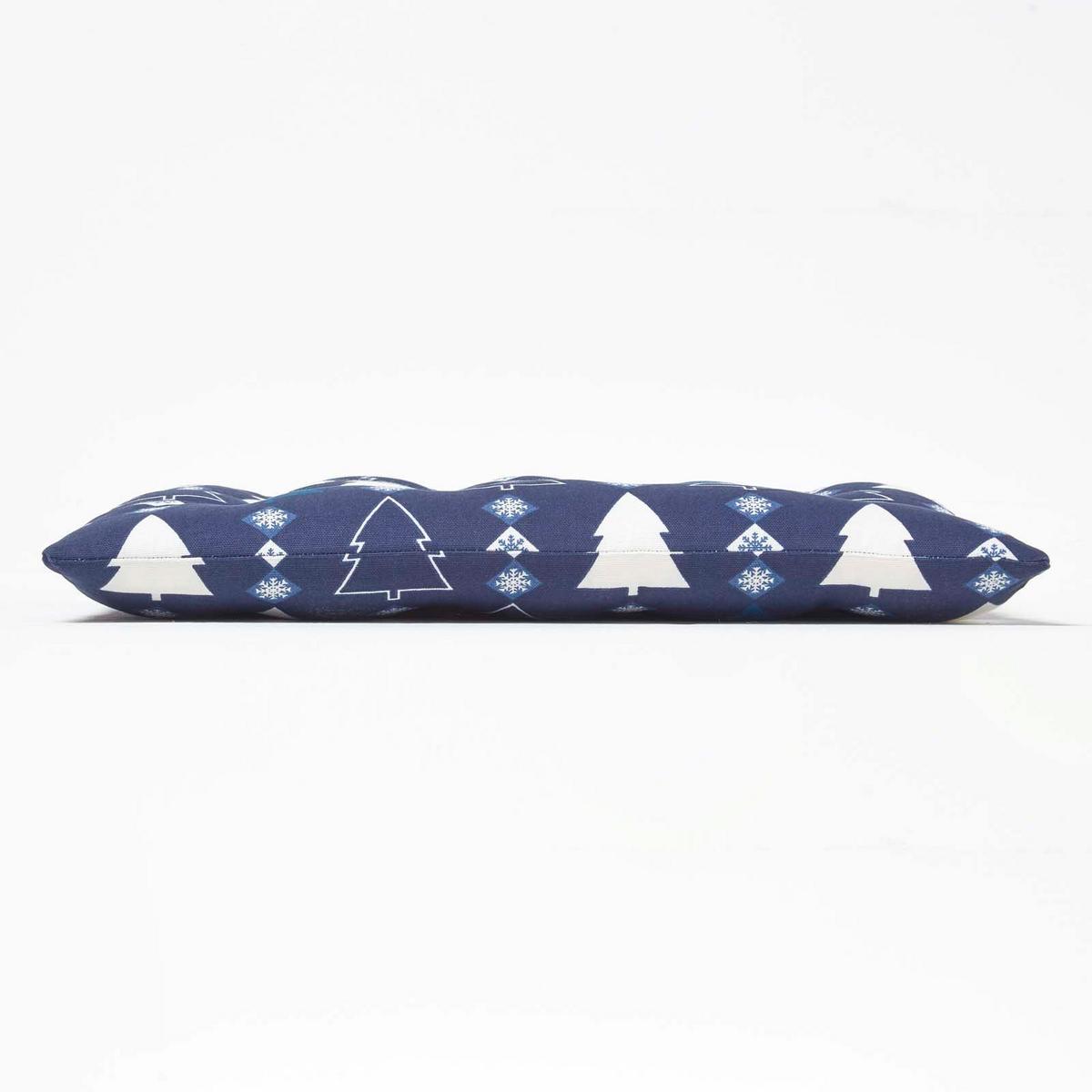 STUHLKISSEN Winterland, blau im 4er-Set 40/40/5 cm - Blau, Textil (40/40/5cm) - Homescapes