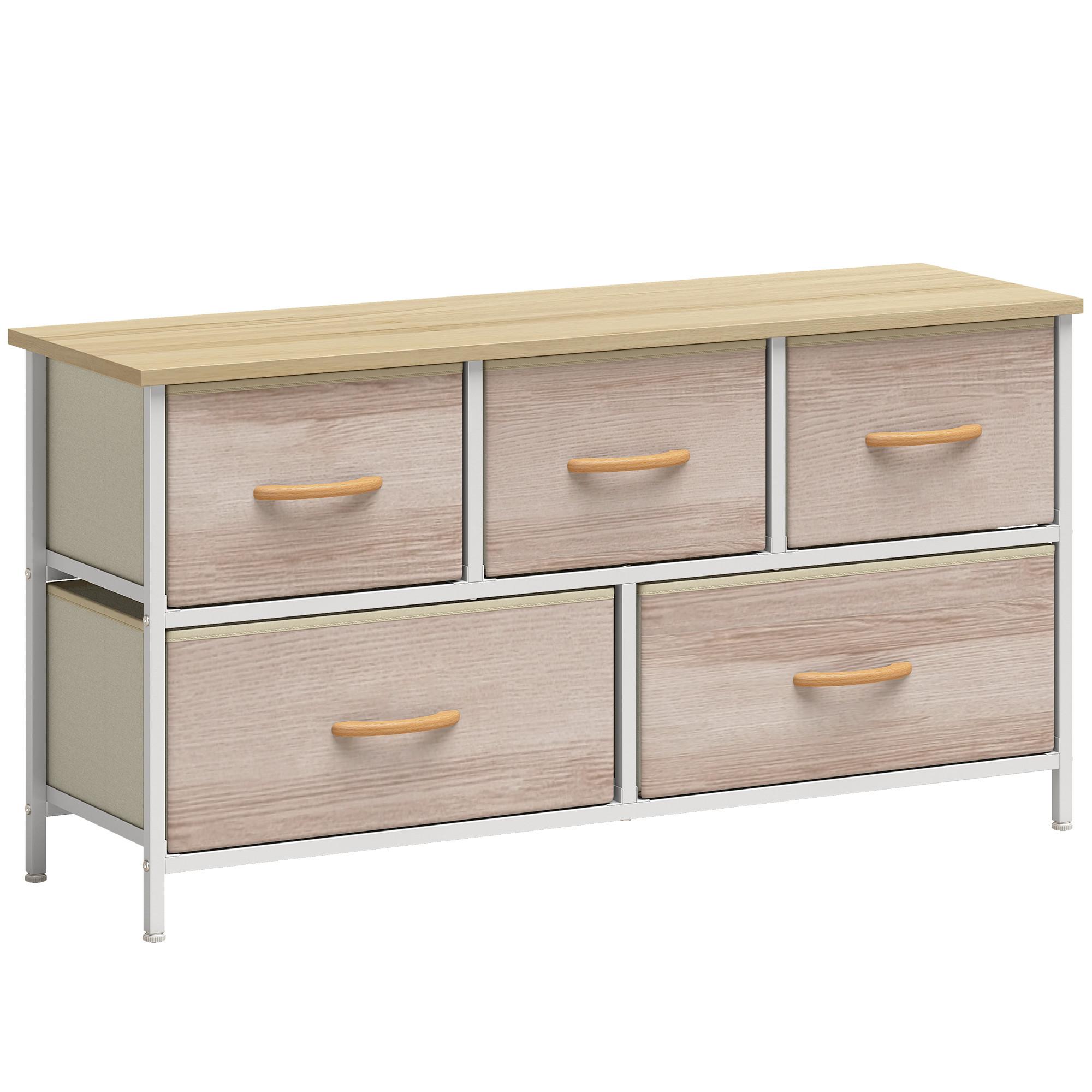 KOMMODE Spanplatte Polyester Weiß - Weiß, Holzwerkstoff (30/51.5/100cm) - HOMCOM