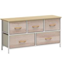 KOMMODE Spanplatte Polyester Weiß - Weiß, Holzwerkstoff (30/51.5/100cm) - HOMCOM