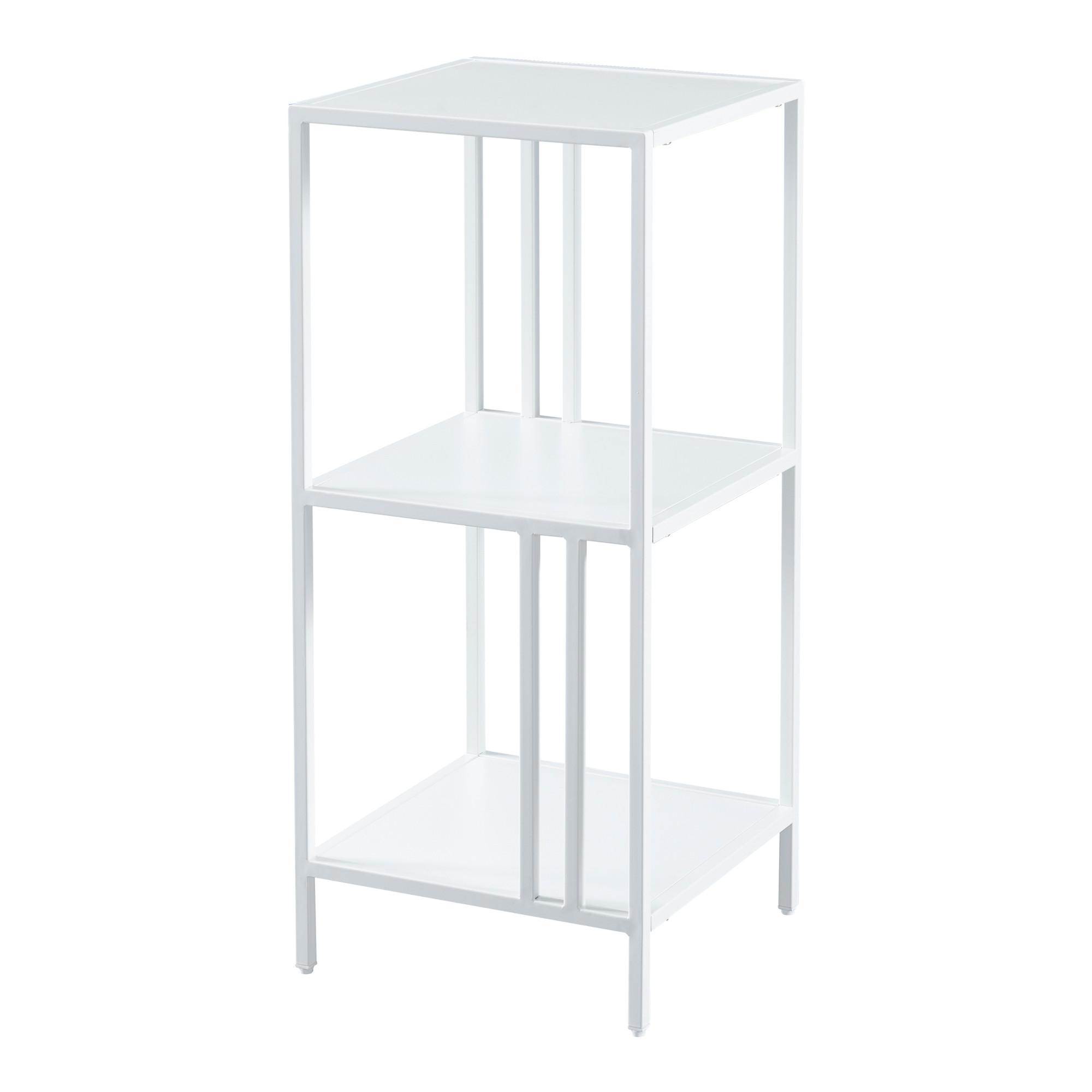 STANDREGAL Kumlinge - Weiß, Metall (35/80/35cm) - [en.casa]