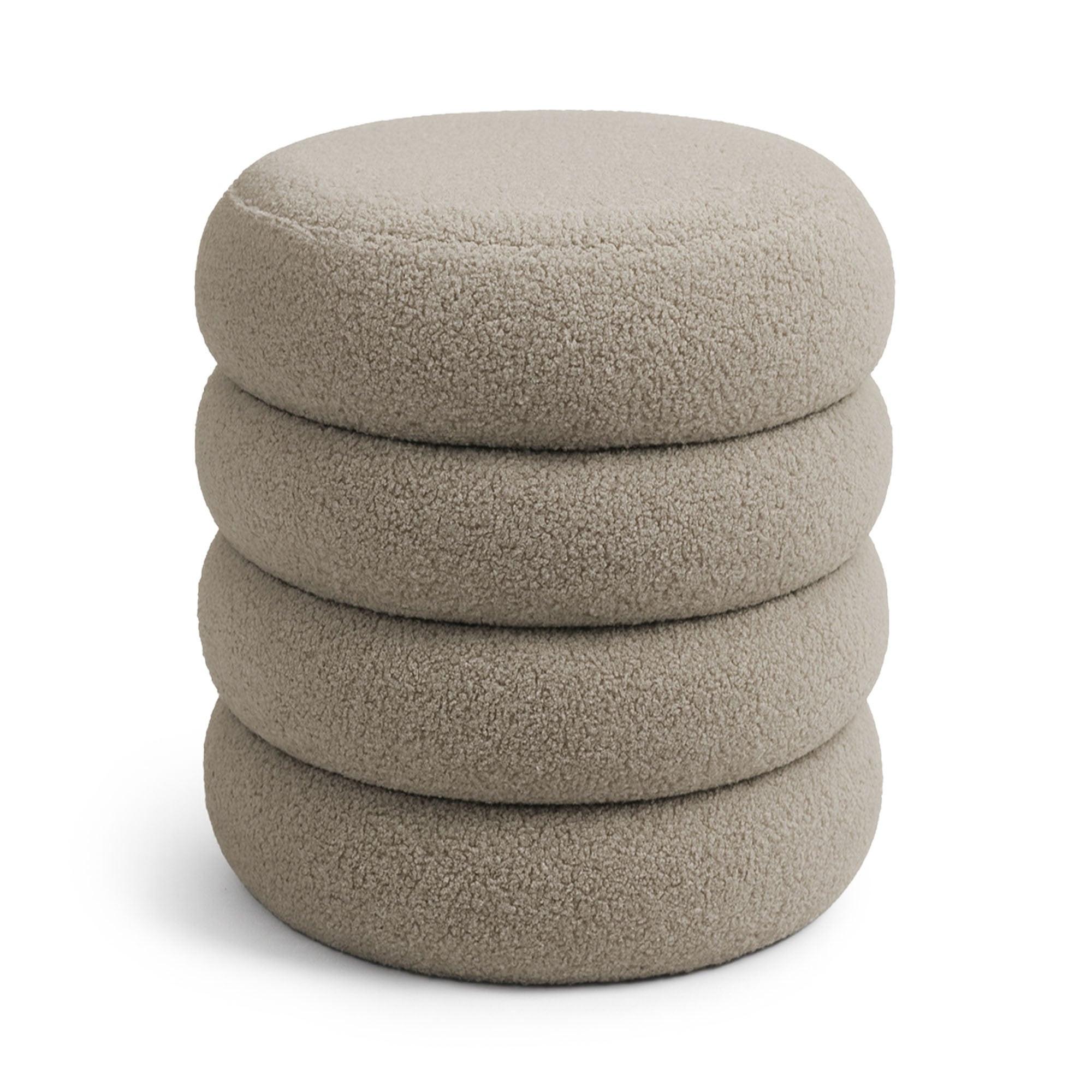 POLSTERHOCKER mit Stauraum Olive - Hellgrün, Textil (42/45/42cm) - RAUMHIRSCH FURNITURE