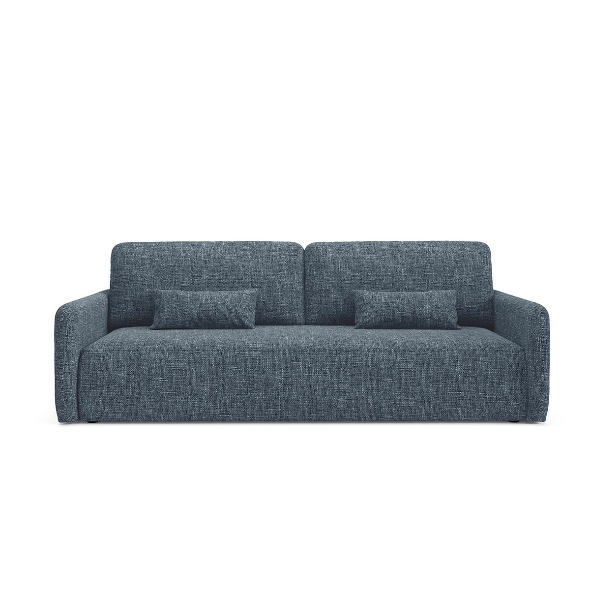 SOFA Lazare 3 Sitzplätze Blau - Blau, Holz (217/86/102cm) - Petits-meubles