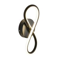 LED - WANDLEUCHTE Wellthar 12.0/9.0/31.0 cm - Schwarz, Kunststoff (12/9/31cm) - ZMH