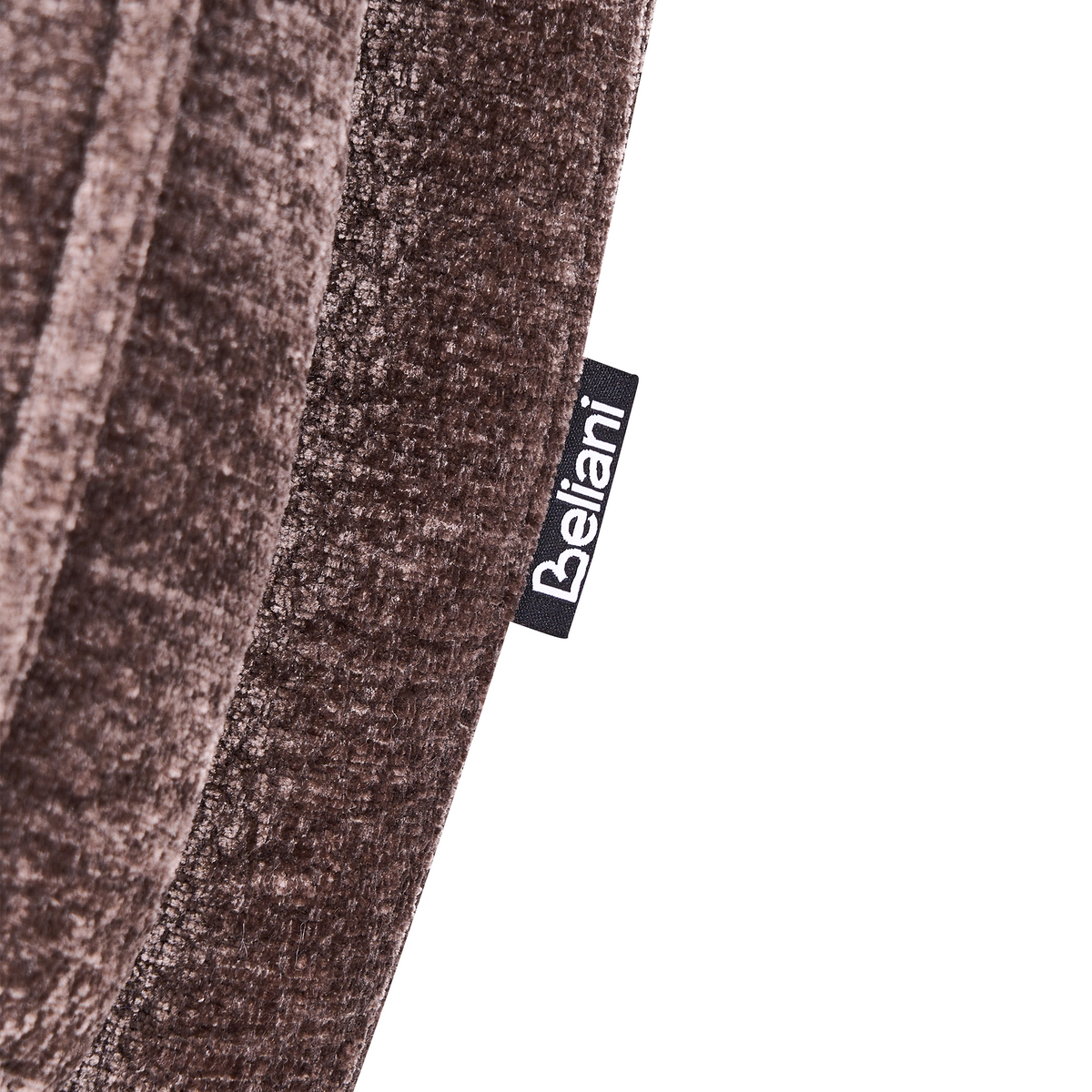 DREHSESSEL Chenillegewebe Dunkelbraun Aremark - Schwarz/Braun, Textil/Metall (80/97/92cm) - Beliani