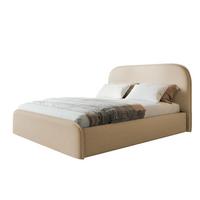 BETT 160x200 - Polsterbett mit Bettkasten und Metallrahmen - Modern Betten - Kuscheliger Catch-Me-Stoff - Kollektion Vienna - Beige - Beige, Holz/Textil (160/200cm) - Alpi-Möbel