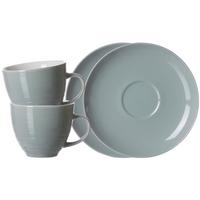 KAFFEETASSEN MIT UNTERTASSEN Suomi Blau 260 ml 2er Set - Blau, Keramik (15/12/15cm) - Ritzenhoff Breker