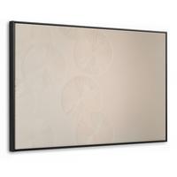 LEINWAND Bilder mit Rahmen - Japandi - Beige - Modern - 90x60 - Ecru, Textil (90/60cm) - MuchoWow