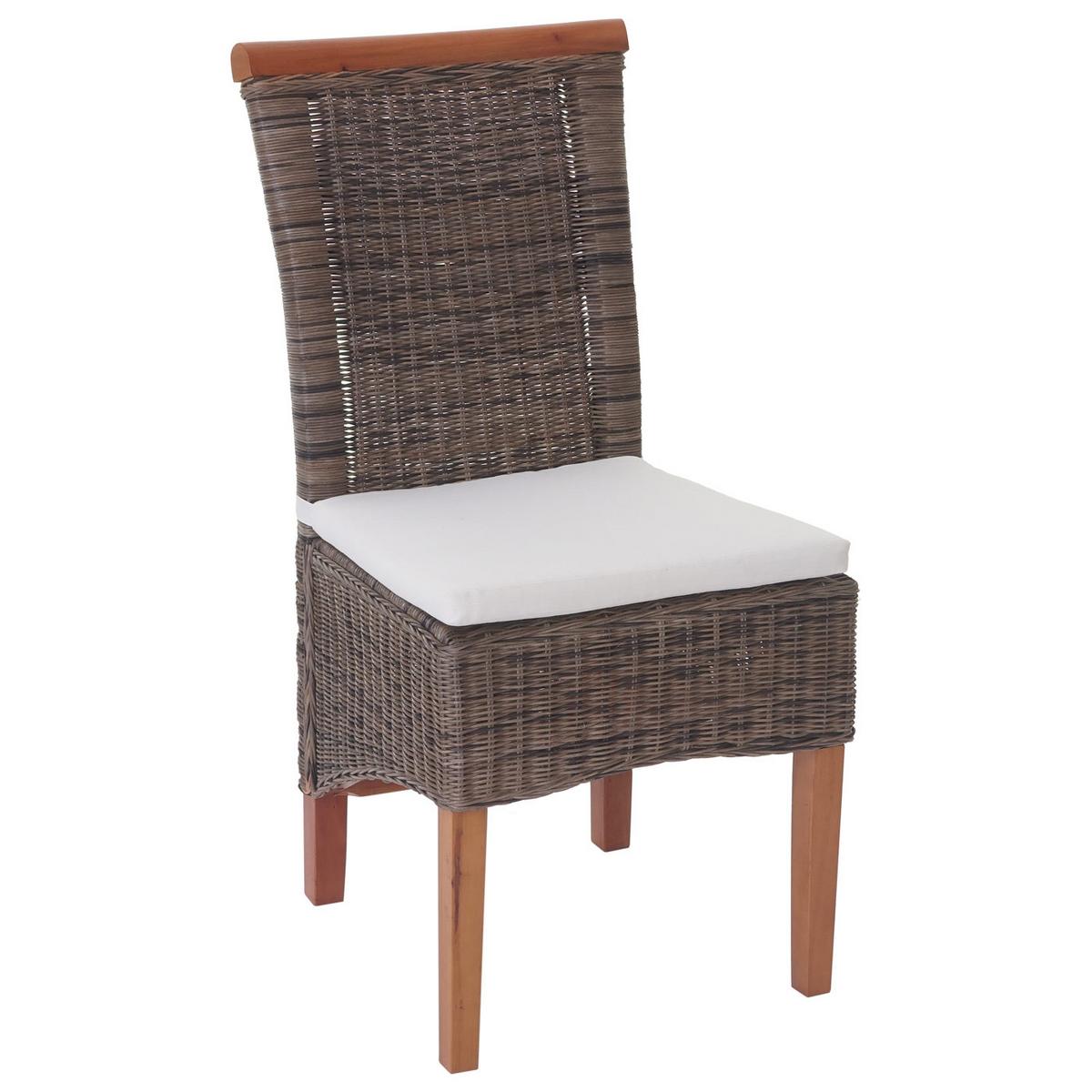 ESSZIMMERSTUHL Braun 2er-Set - Graubraun/Braun, Holz (46/97/59cm) - MCW