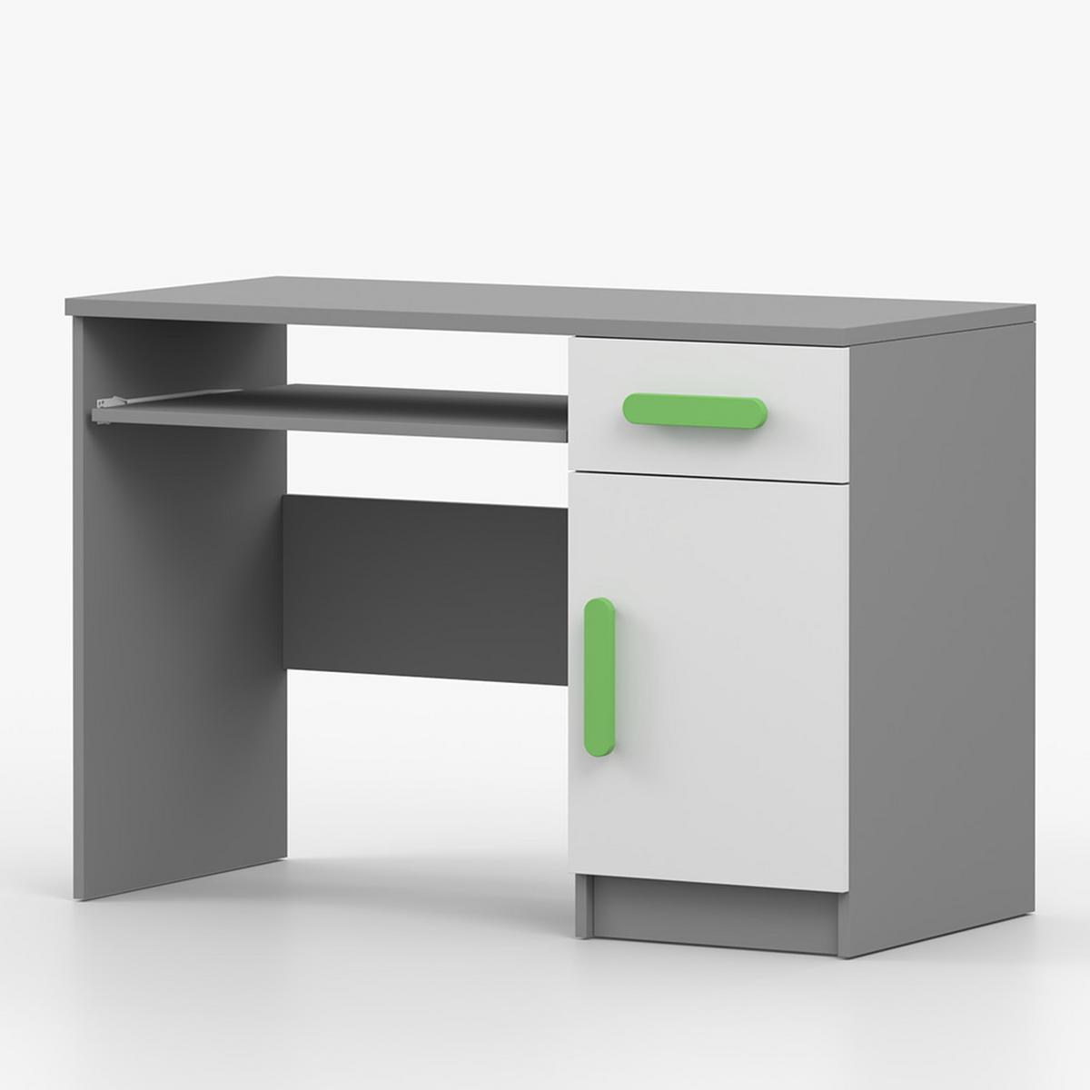 KINDERSCHREIBTISCH Jonas II 08 110 cm, 110/75/50, grau - Grau, Holzwerkstoff (110/75/50cm) - imoebel24