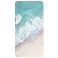 BADEMATTE Strand - Meer - Natur - Sommer 60x120 cm - Türkis, Textil (60/120cm) - OnlyWow