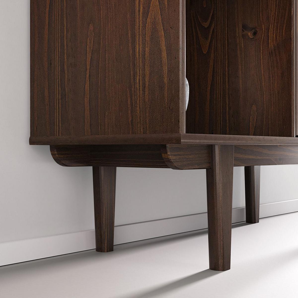 HIGHBOARD SIMONA nussbaum - Nussbaumfarben, Holz (95/139/37cm) - IDIMEX