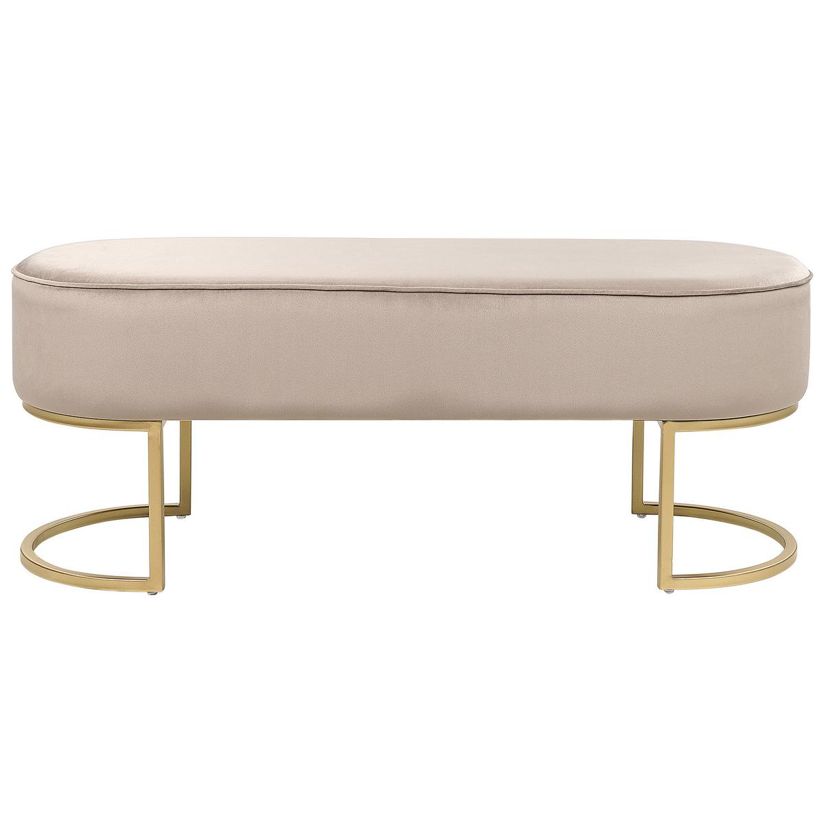 BANK Milry 40/104/40 cm - Beige, Kunststoff/Textil (104/40/40cm) - Beliani