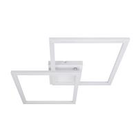 LED-DECKENLEUCHTE Eichwacht 46.1/5.8/46.1 cm - Weiß, Metall (46.1/46.1/5.8cm) - ZMH