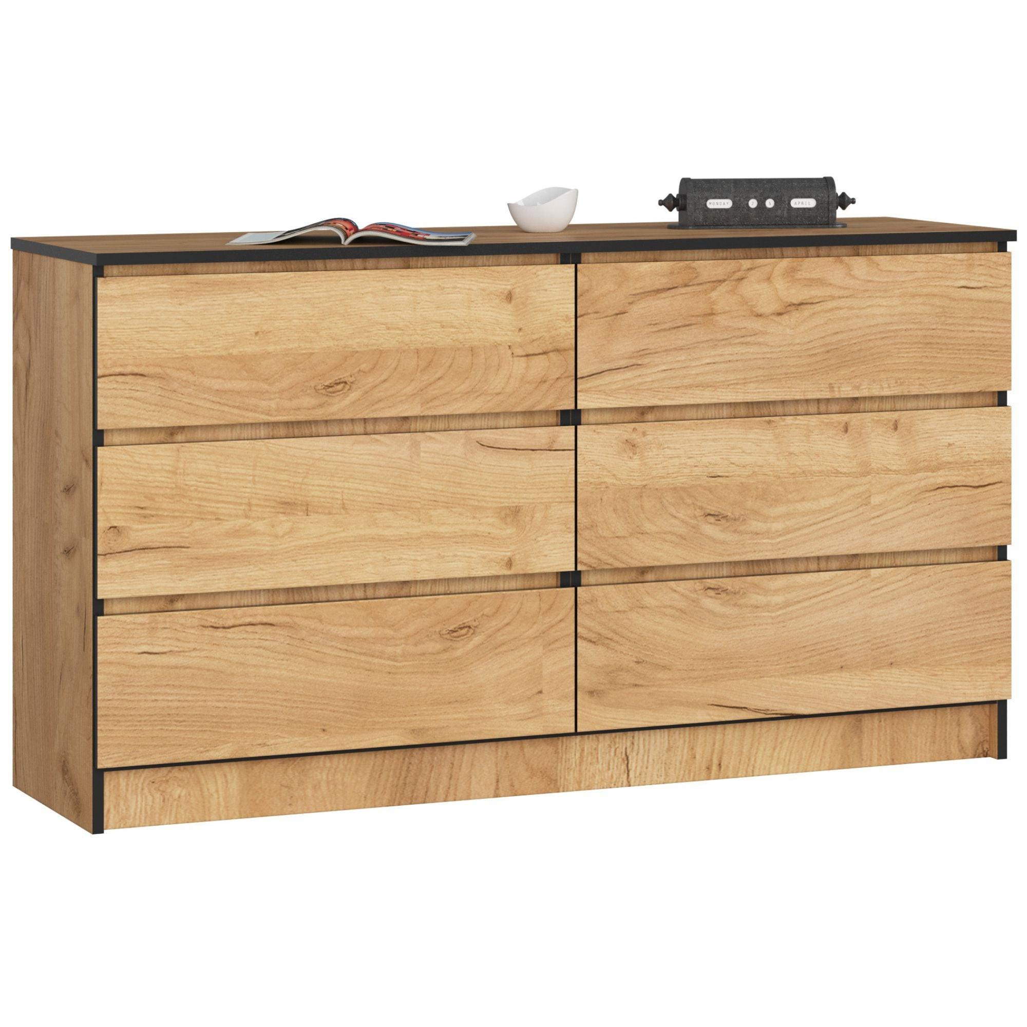 KOMMODE Eiche Craft 77/138/40 - Eiche San Remo, Holzwerkstoff (138/77/40cm) - RAUMHIRSCH FURNITURE